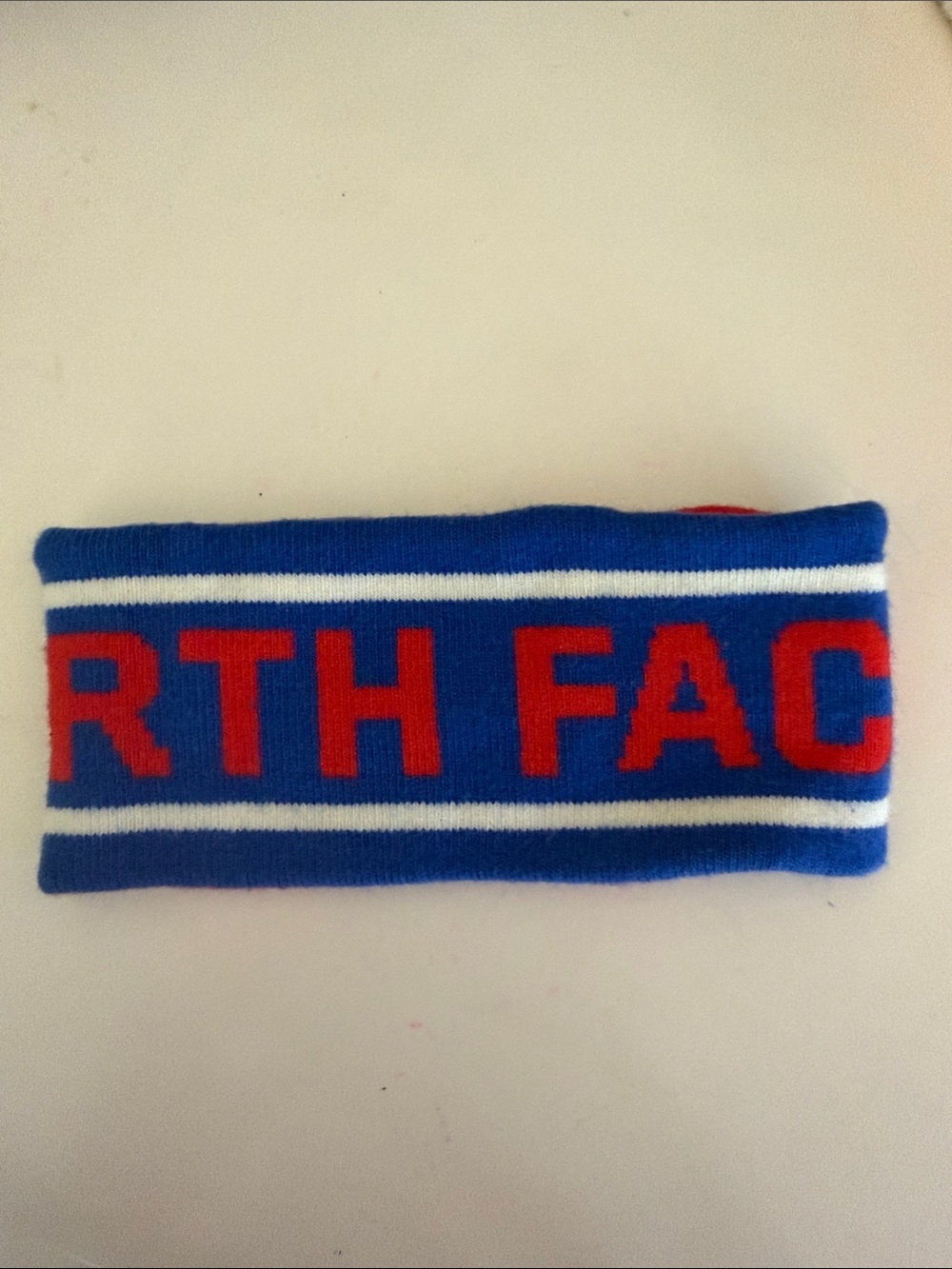 NWOT | The North Face Blue and Red Kids Knit Headband